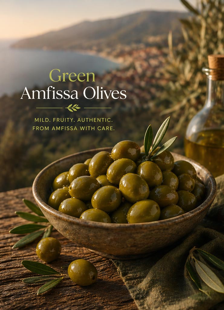 Green Amfissa Olives